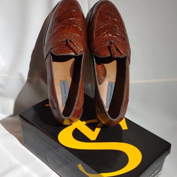 Stacy Adams Santana cognac (brown) tasseled loafers, size 11M - Picture 3 of 4